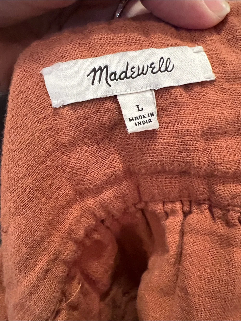 Madewell lightweight rust